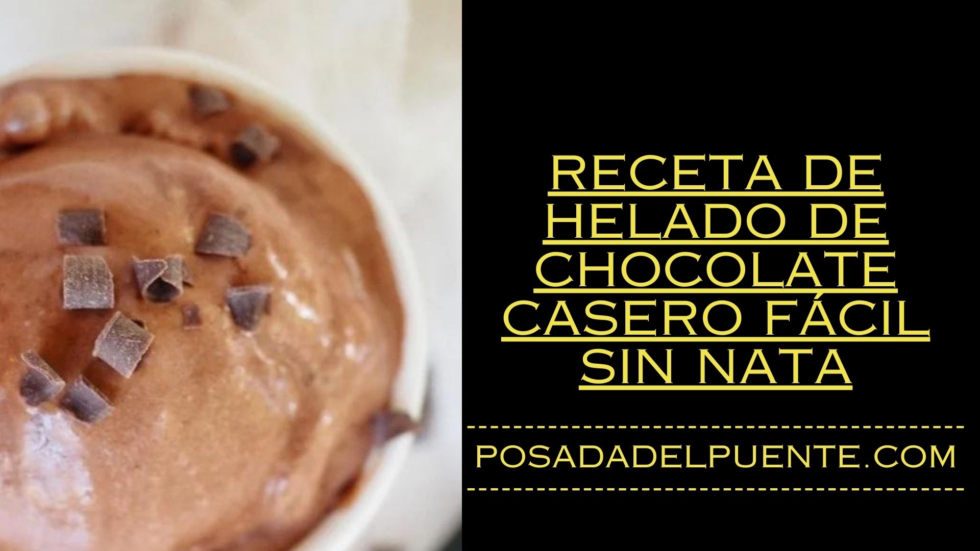 Receta De Helado De Chocolate Casero Fácil Sin Nata