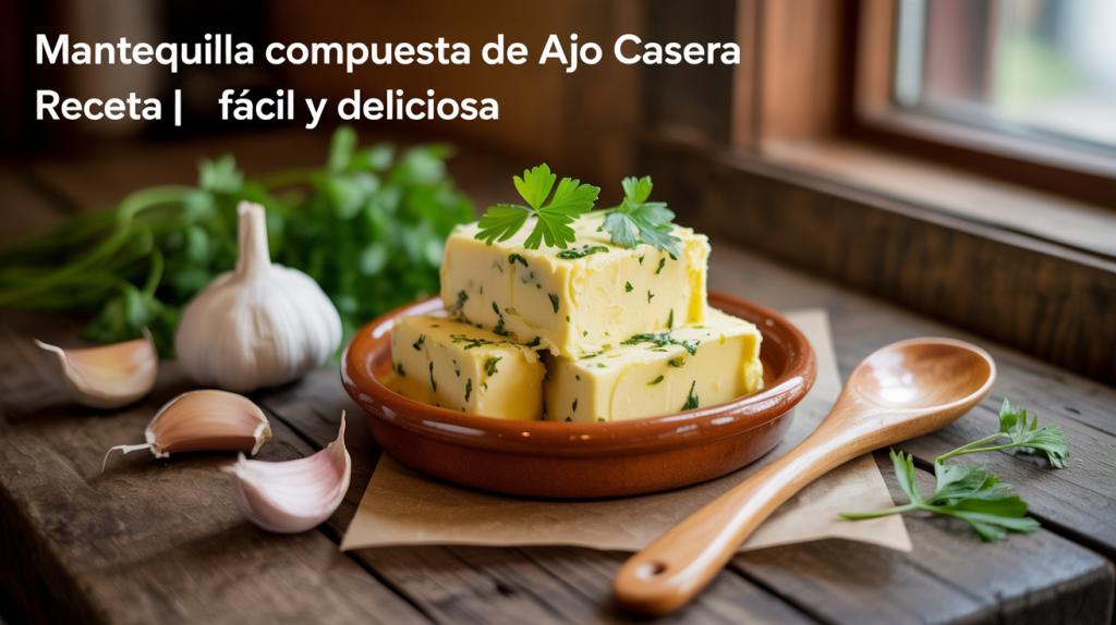 Mantequilla compuesta de ajo casera | Receta fácil y deliciosa