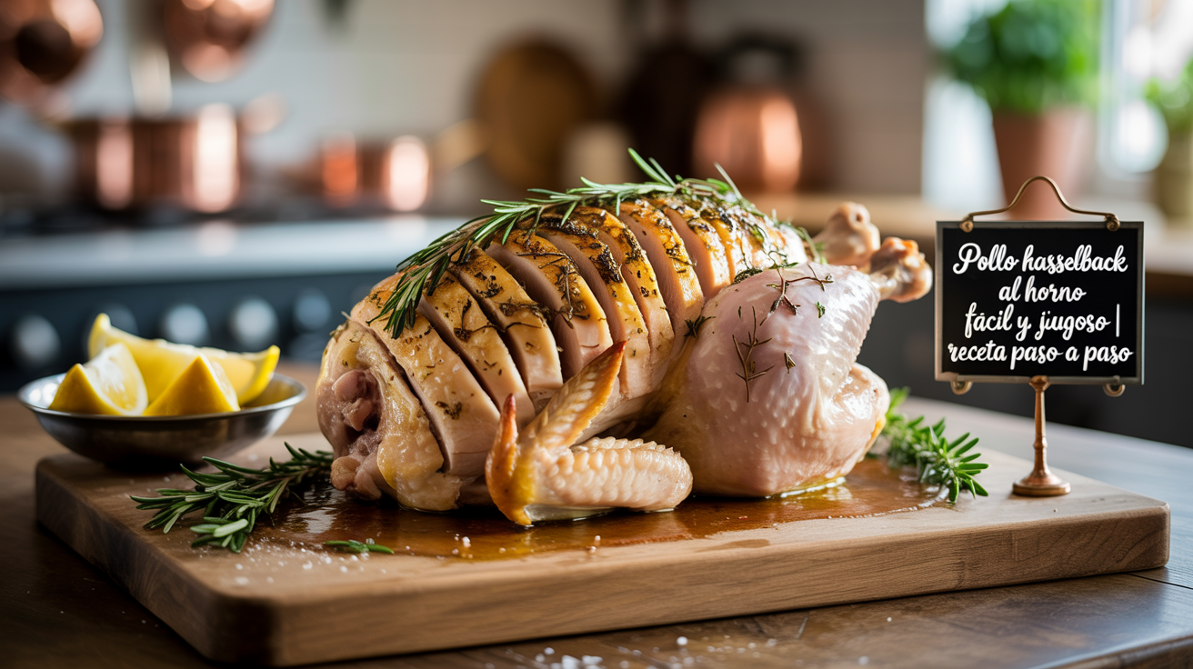 Pollo hasselback al horno fácil y jugoso | Receta paso a paso