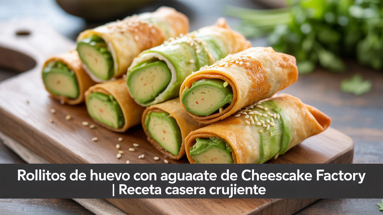 Rollitos de huevo con aguacate de Cheesecake Factory | Receta casera crujiente